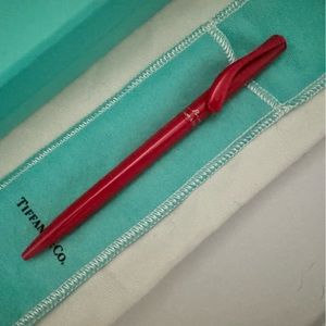 Tiffany & Co. Elsa Peretti Red Lacquer Ball Point Pen - Brand New!! Good Price.